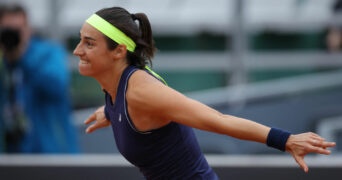 Caroline Garcia at the 2022 Warsaw Open