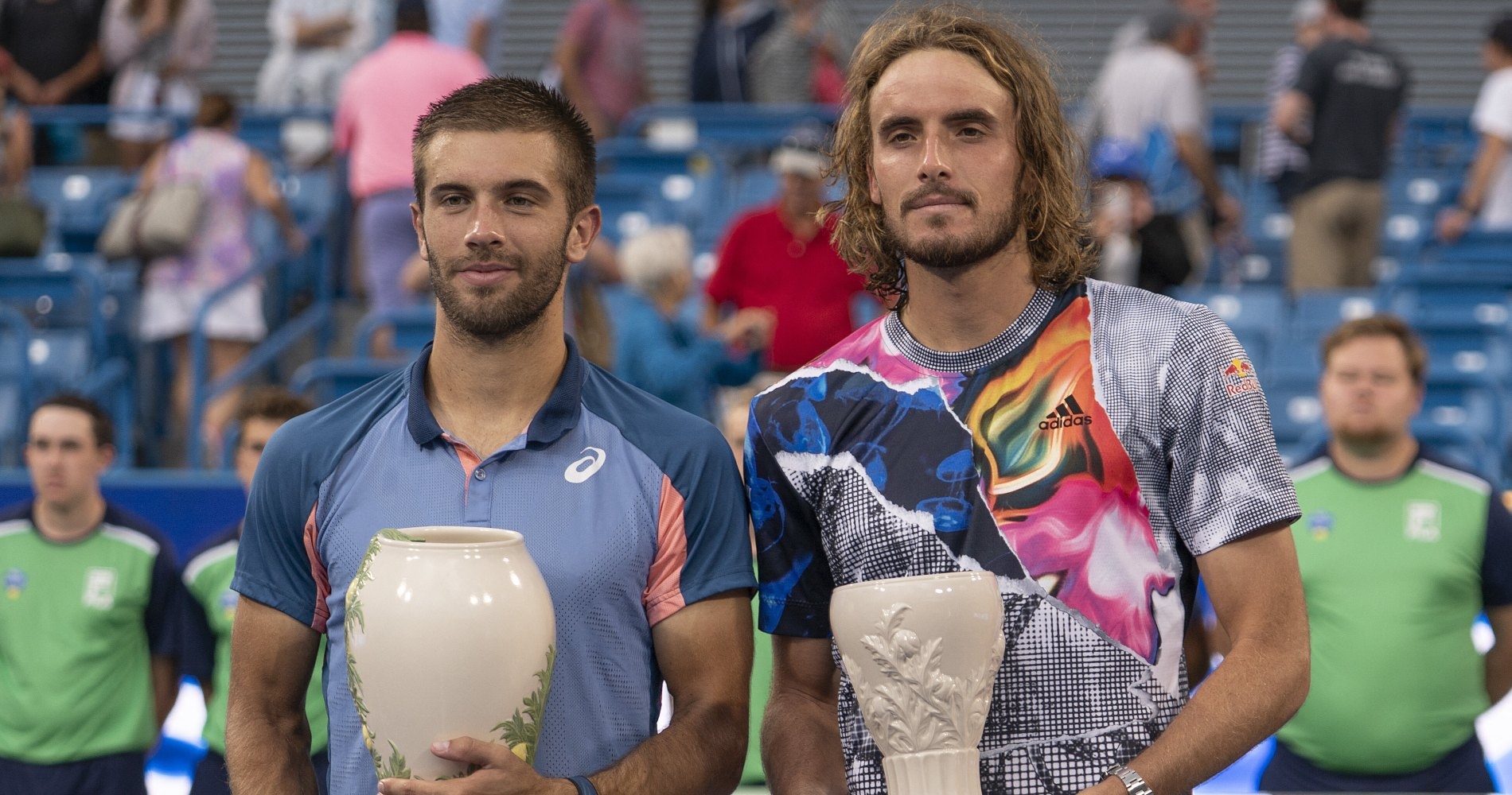 Borna Coric trophy Cincinnati