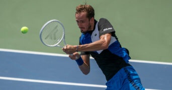 Daniil Medvedev at the 2022 Western & Southern Open in Cincinnati