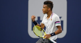 Felix Auger-Aliassime at the 2022 Miami Open