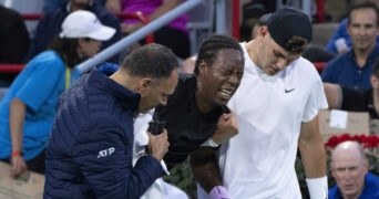 Gael Monfils injury, Montreal 2022