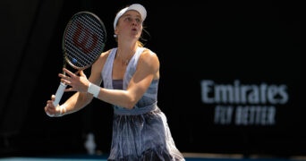 Liudmila Samsonova at the 2022 Australian Open