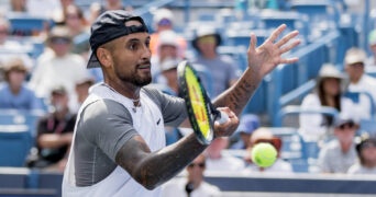 Nick Kyrgios at the 2022 Western & Southern Open in Cincinnati