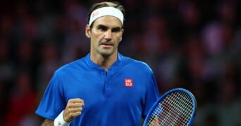 Roger Federer at the 2019 Laver Cup