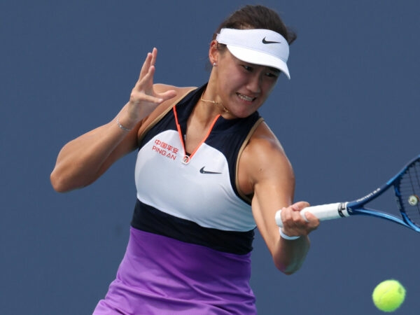 Xiyu Wang at the 2021 Miami Open
