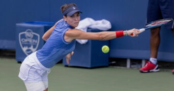 Ajla Tomljanovic at the 2022 US Open in New York