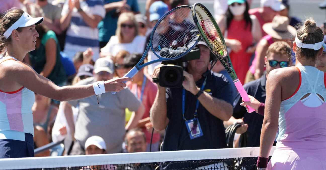 Victoria Azarenka and Marta Kostyuk, US Open 2022