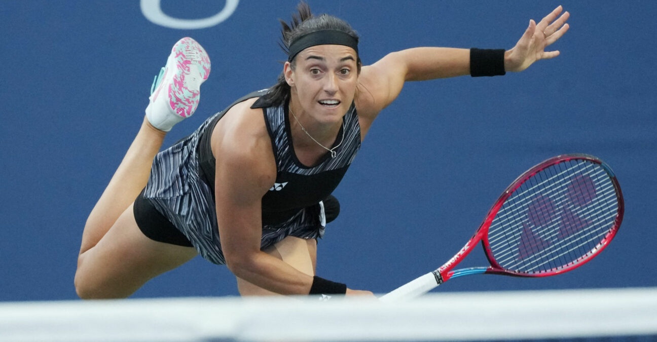 Caroline Garcia at the 2022 US Open in New York
