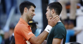 Djokovic and Alcaraz at the 2022 Madrid Open