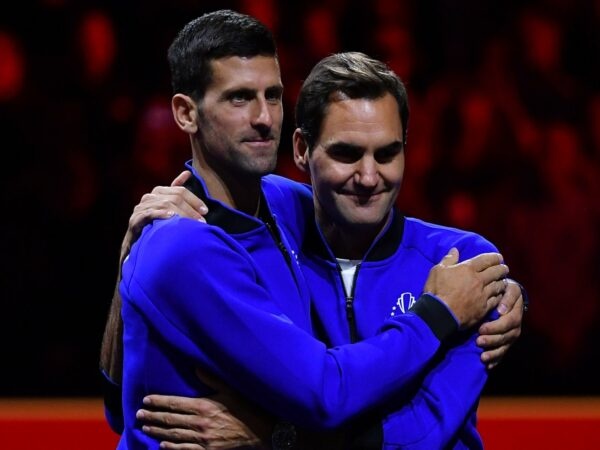 Djokovic and Federer Laver Cup