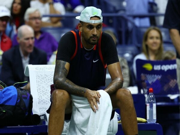 Nick Kyrgios distraught USO 2022