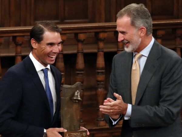 Rafael Nadal received the Camino Real award from King Felipe