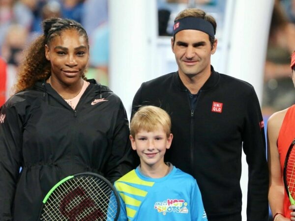 Serena Williams and Roger Federer