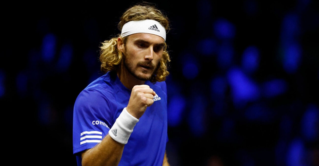 Stefanos Tsitsipas at the 2022 Laver Cup