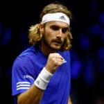 Stefanos Tsitsipas at the 2022 Laver Cup
