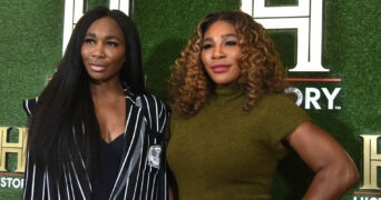 Venus Williams and Serena Williams at HISTORYTalks 2022: Your Place in History at DAR Constitution Hall in Washington, DC on September 24, 2022.