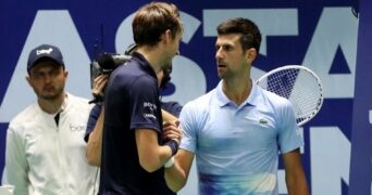 Djokovic and Medvedev Astana