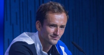 Daniil Medvedev on Media Day at the 2022 US Open