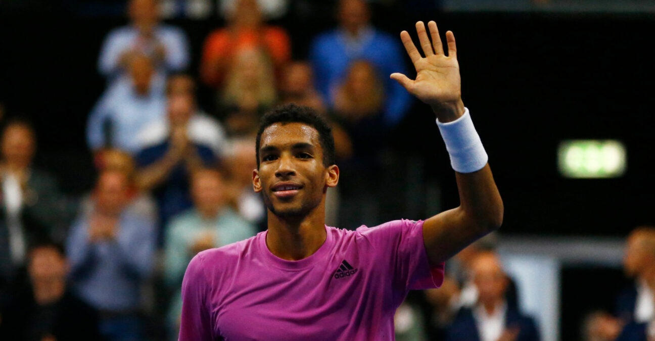 Felix Auger-Aliassime after his semi-final win at the 2022 Swiss Indoors in Basel