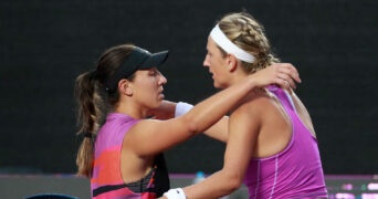 Jessica Pegula and Vika Azarenka, 2022