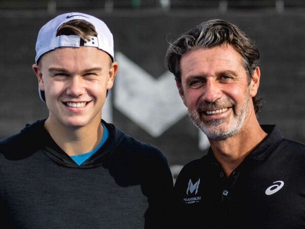Holger Rune and Patrick Mouratoglou, 2022