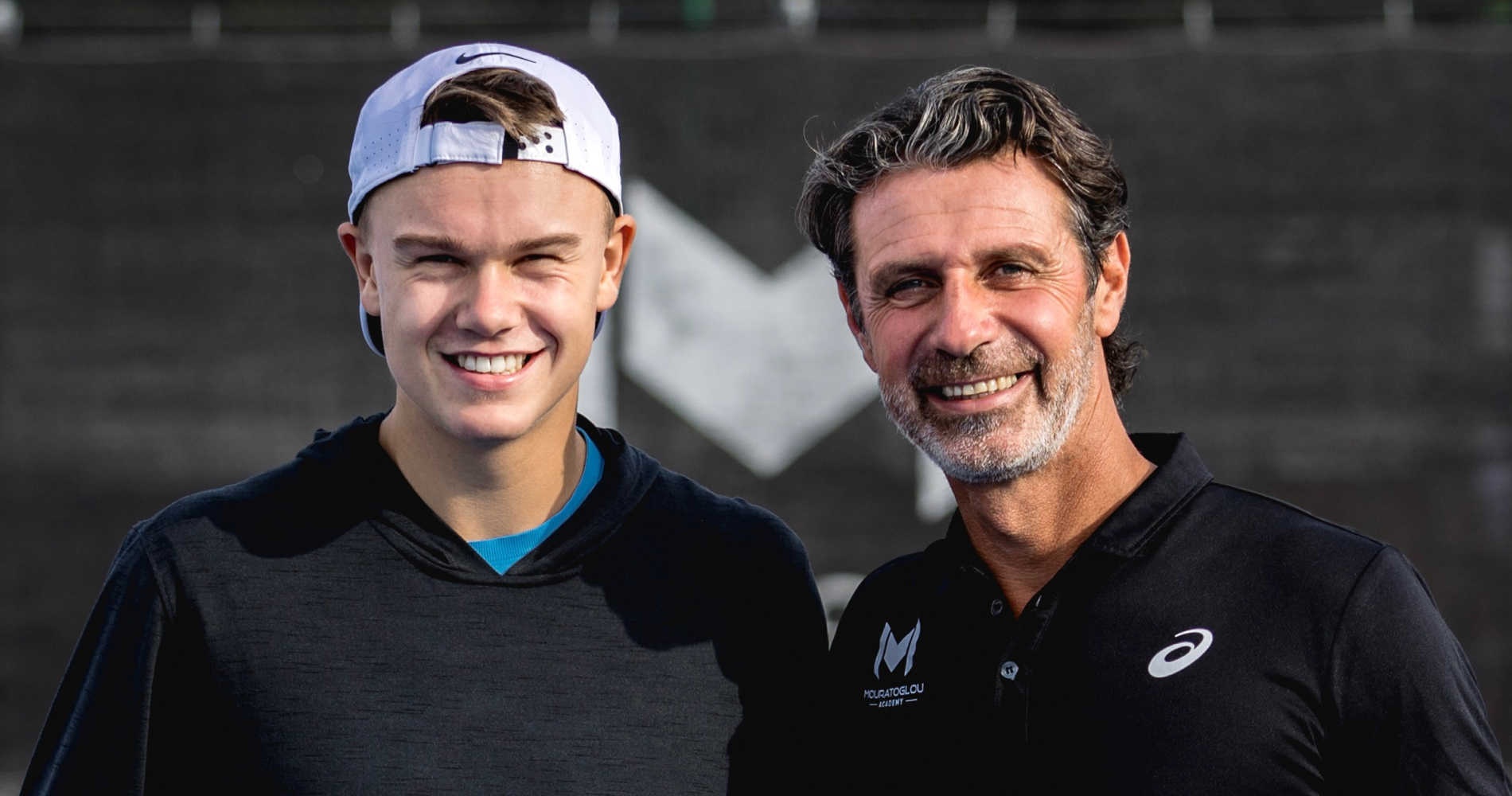 Holger Rune and Patrick Mouratoglou, 2022