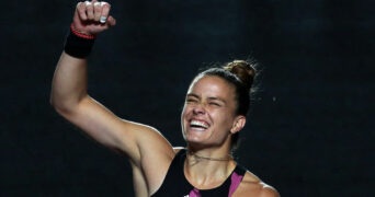 Maria Sakkari at the 2022 WTA Guadalajara Open