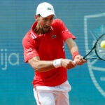 Novak Djokovic at the Serbian Open in 2021