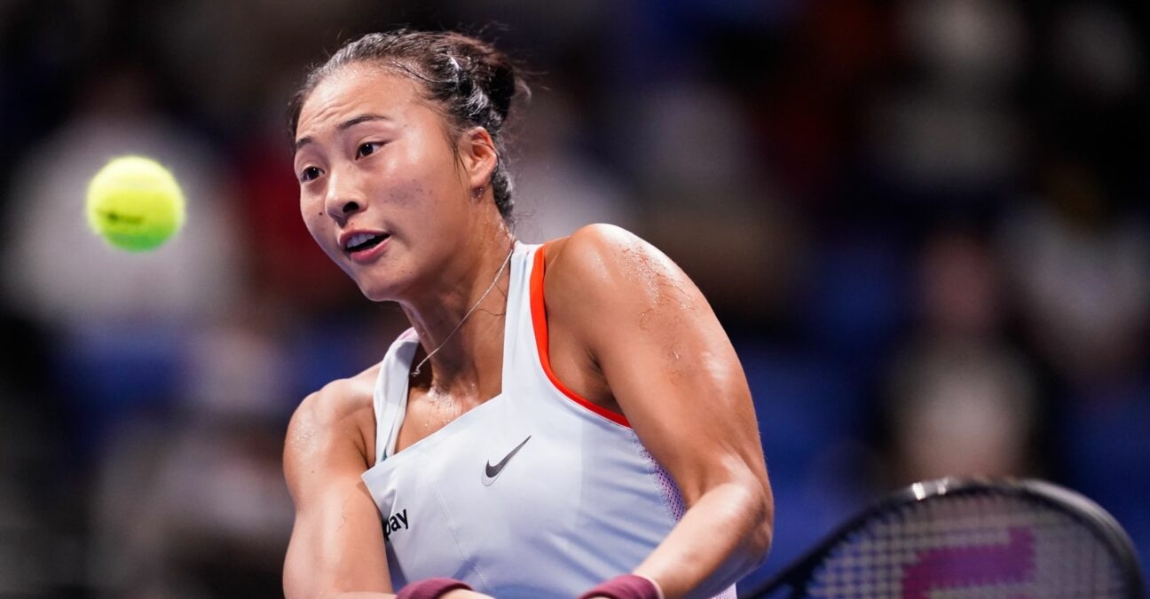 Qinwen Zheng at the 2022 Toray Pan Pacific Open in Tokyo