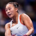 Qinwen Zheng at the 2022 Toray Pan Pacific Open in Tokyo