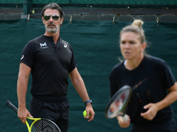 Simona Halep and Patrick Mouratoglou