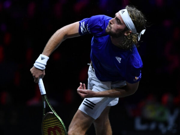 Stefanos Tsitsipas at the 2022 Laver Cup