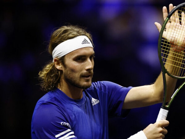 Stefanos Tsitsipas at the 2022 Laver Cup