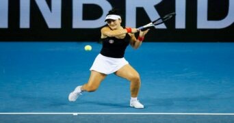 Andreescu at Billie Jean King Cup in Glasgow