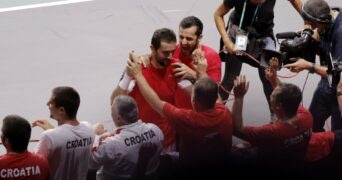 Marin Cilic celebration Davis Cup