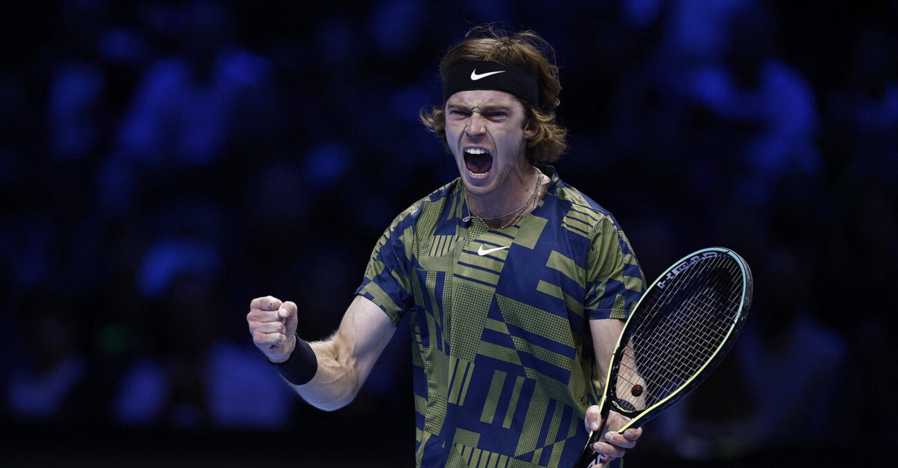Rublev slips past Tsitsipas, setting a semi-final with Ruud at Nitto ATP Finals