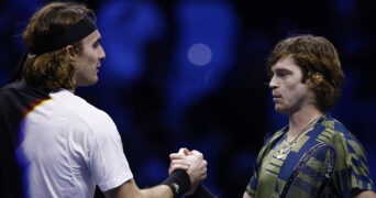 Tsitsipas and Rublev ATP Finals Turin 2022