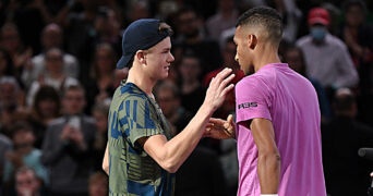 Holger Rune and Félix Auger-Aliassime, Rolex Paris Masters, 2022