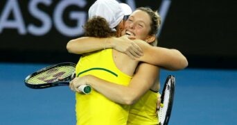 Storm Sanders and Sam Stosur