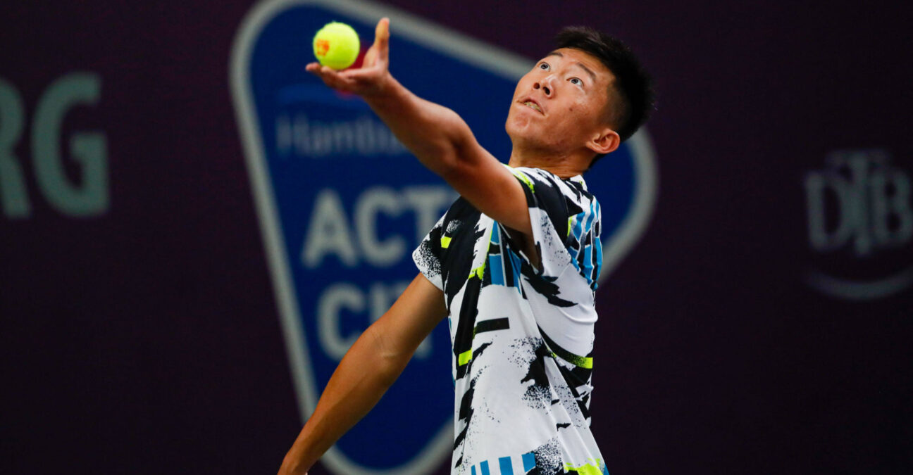 Tseng Chun Hsin at the ITF World Tennis Tour M25 in Hamburg, Germany