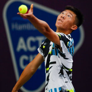 Tseng Chun Hsin at the ITF World Tennis Tour M25 in Hamburg, Germany