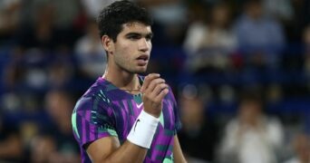 Carlos Alcaraz at the Mubadala World Tennis Championship