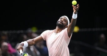 Frances Tiafoe at the 2022 Paris Masters