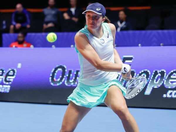 Iga Swiatek at the 2022 World Tennis League in Dubai