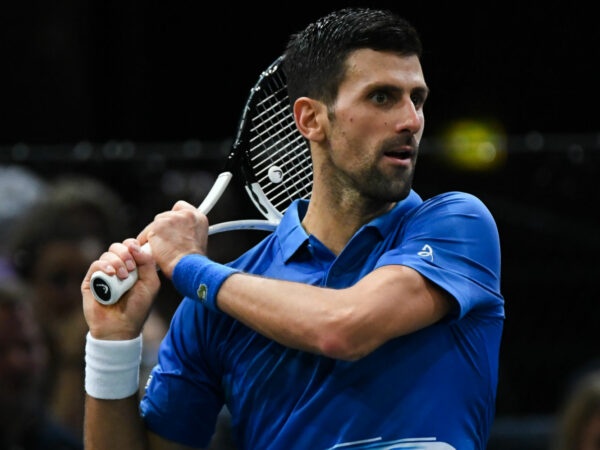 Novak Djokovic at the 2022 Paris Masters