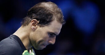 Rafael Nadal during the 2022 ATP Finals in Turin