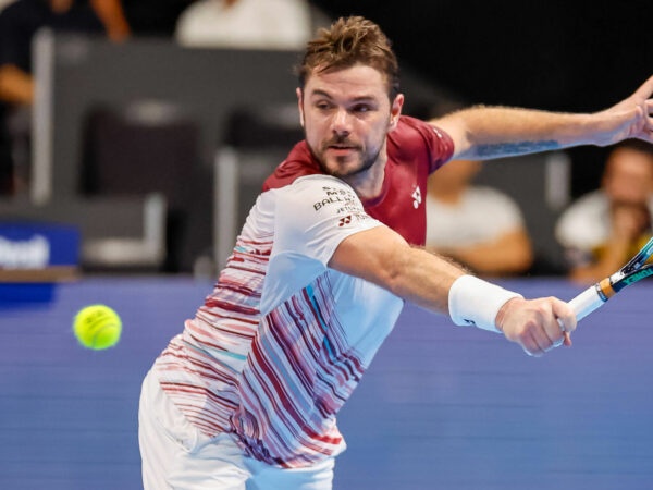 Stan Wawrinka at the Swiss Indoors in Basel in October 2022