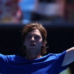 Andrey Rublev at the 2023 Australian Open