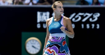 Aryna Sabalenka at the 2023 Australian Open