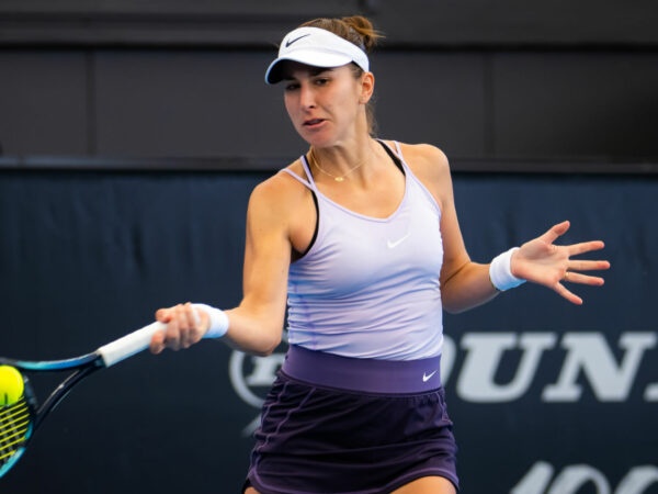 Belinda Bencic at the 2023 Adelaide International WTA tennis tournament